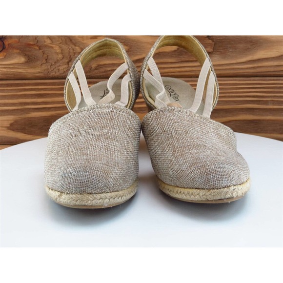 GNWflex Size‎ 7 Slingback Heel Beige Synthetic M Width Morgan - Picture 2 of 10